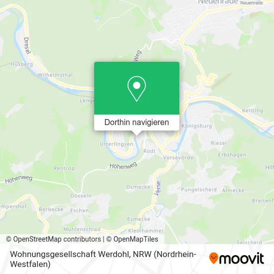 Wohnungsgesellschaft Werdohl Karte