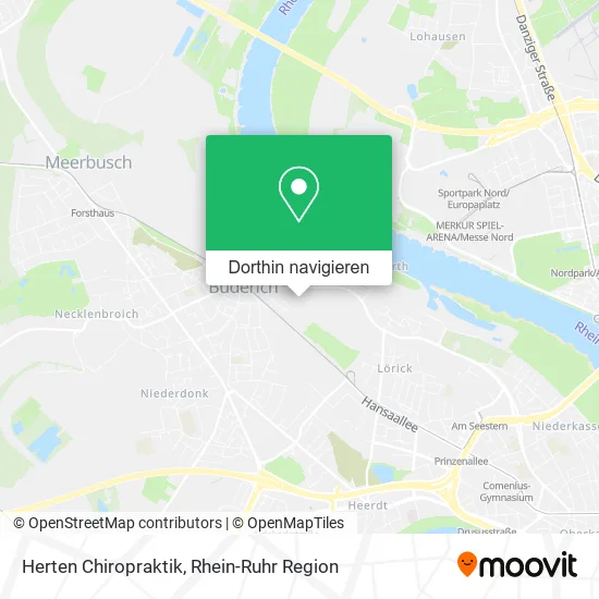 Herten Chiropraktik Karte