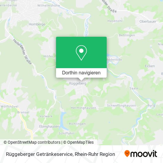 Rüggeberger Getränkeservice Karte