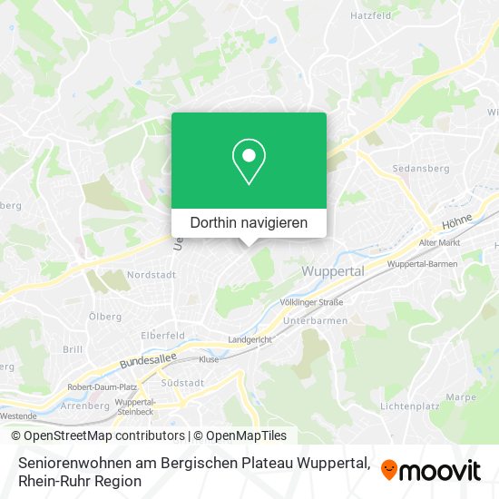 Seniorenwohnen am Bergischen Plateau Wuppertal Karte