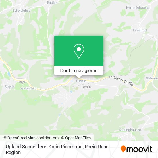 Upland Schneiderei Karin Richmond Karte