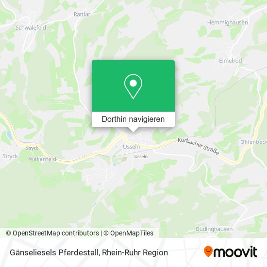 Gänseliesels Pferdestall Karte