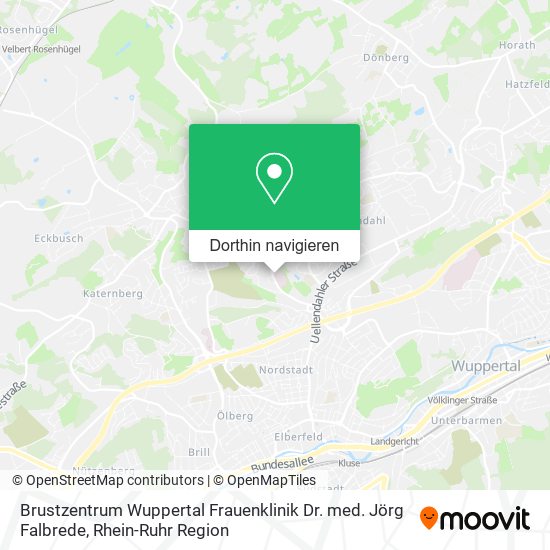 Brustzentrum Wuppertal Frauenklinik Dr. med. Jörg Falbrede Karte