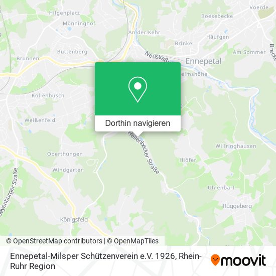 Ennepetal-Milsper Schützenverein e.V. 1926 Karte