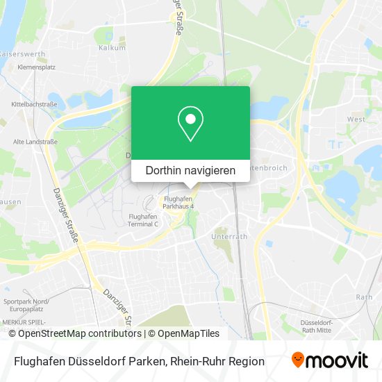 Flughafen Düsseldorf Parken Karte