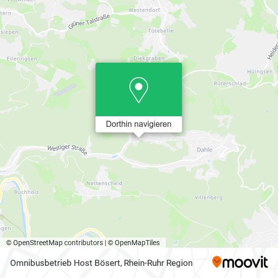 Omnibusbetrieb Host Bösert Karte