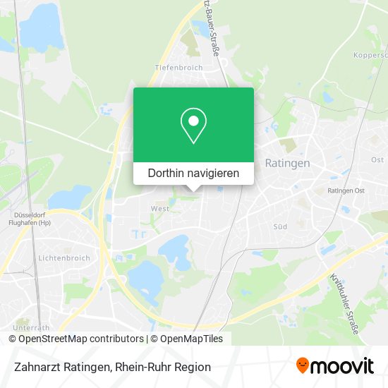 Zahnarzt Ratingen Karte