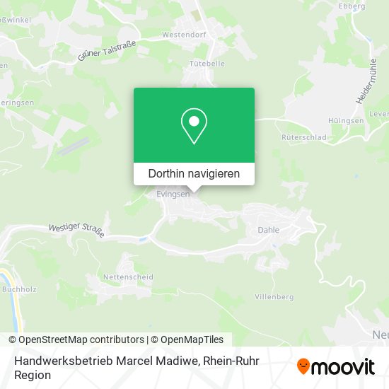 Handwerksbetrieb Marcel Madiwe Karte