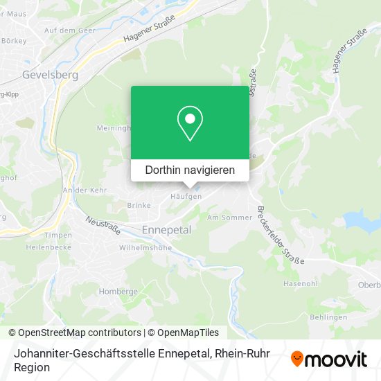 Johanniter-Geschäftsstelle Ennepetal Karte