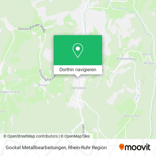 Gockel Metallbearbeitungen Karte