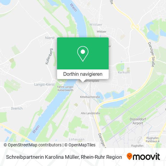 Schreibpartnerin Karolina Müller Karte