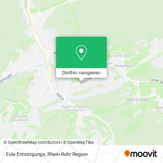 Eule Entsorgungs Karte