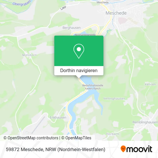 59872 Meschede Karte