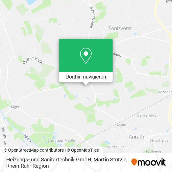 Heizungs- und Sanitärtechnik GmbH, Martin Stützle Karte