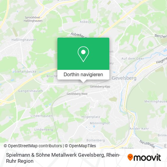 Spielmann & Söhne Metallwerk Gevelsberg Karte