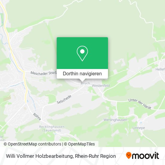 Willi Vollmer Holzbearbeitung Karte
