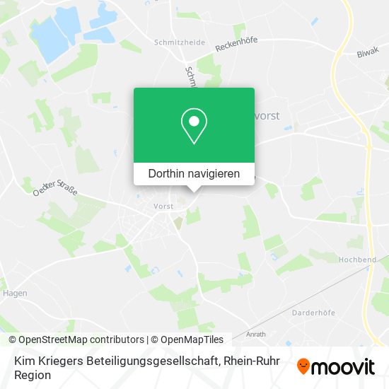 Kim Kriegers Beteiligungsgesellschaft Karte