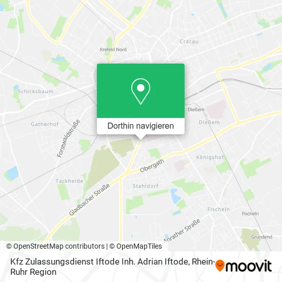 Kfz Zulassungsdienst Iftode Inh. Adrian Iftode Karte