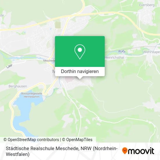 Städtische Realschule Meschede Karte