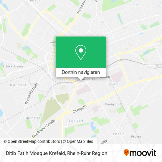 Ditib Fatih Mosque Krefeld Karte