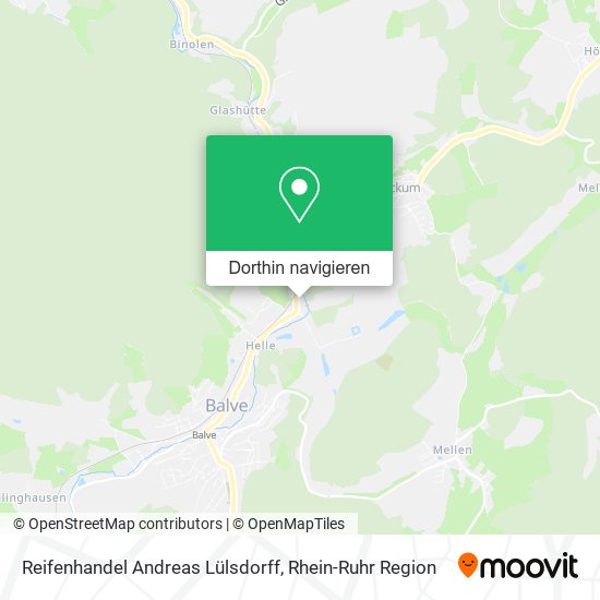 Reifenhandel Andreas Lülsdorff Karte