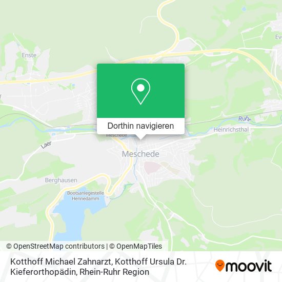 Kotthoff Michael Zahnarzt, Kotthoff Ursula Dr. Kieferorthopädin Karte