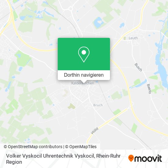 Volker Vyskocil Uhrentechnik Vyskocil Karte
