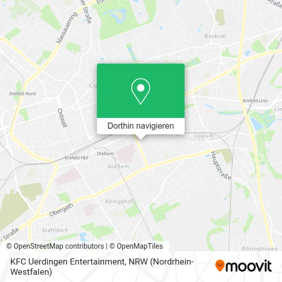 KFC Uerdingen Entertainment Karte