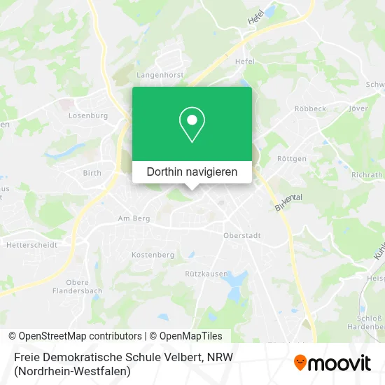 Freie Demokratische Schule Velbert Karte
