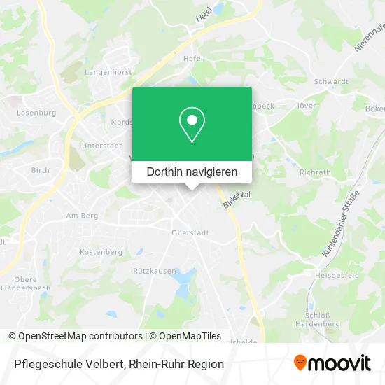 Pflegeschule Velbert Karte