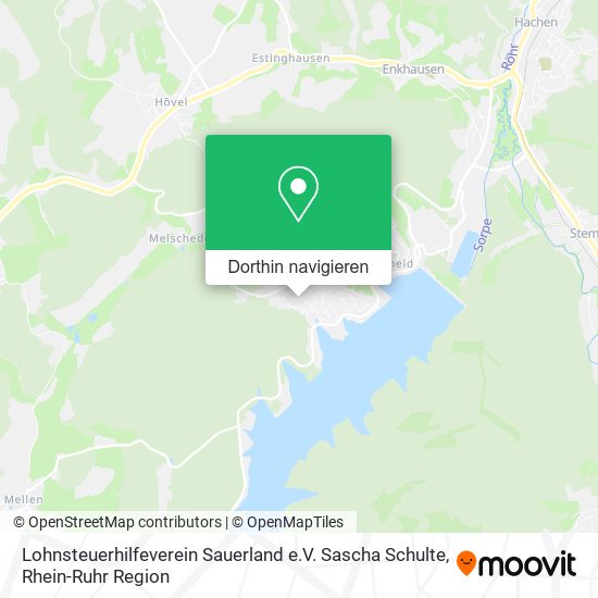 Lohnsteuerhilfeverein Sauerland e.V. Sascha Schulte Karte