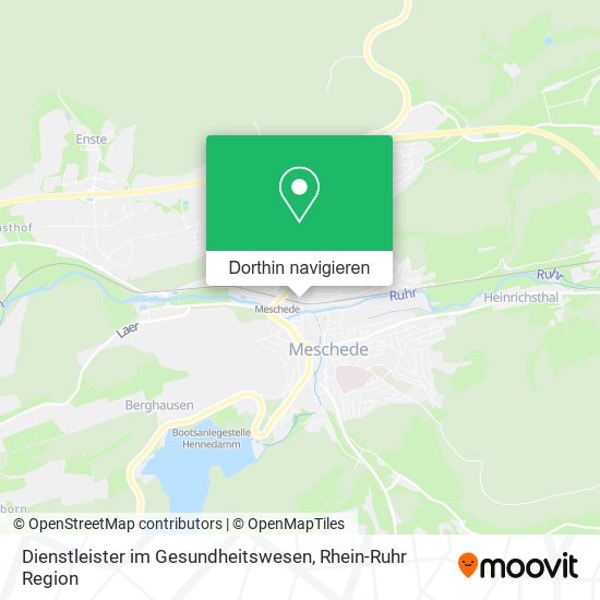 Dienstleister im Gesundheitswesen Karte