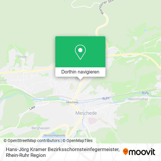 Hans-Jörg Kramer Bezirksschornsteinfegermeister Karte