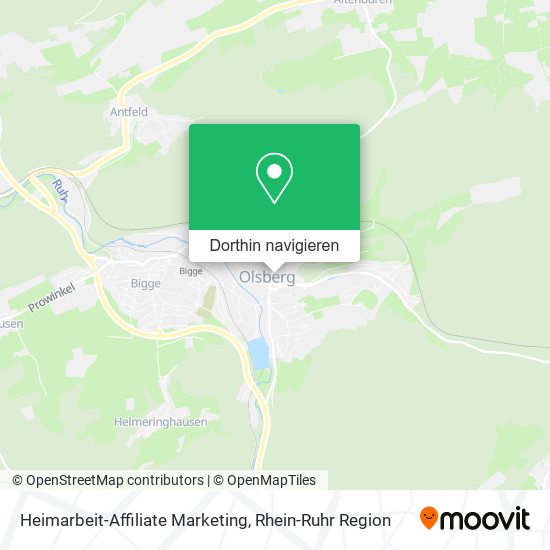 Heimarbeit-Affiliate Marketing Karte