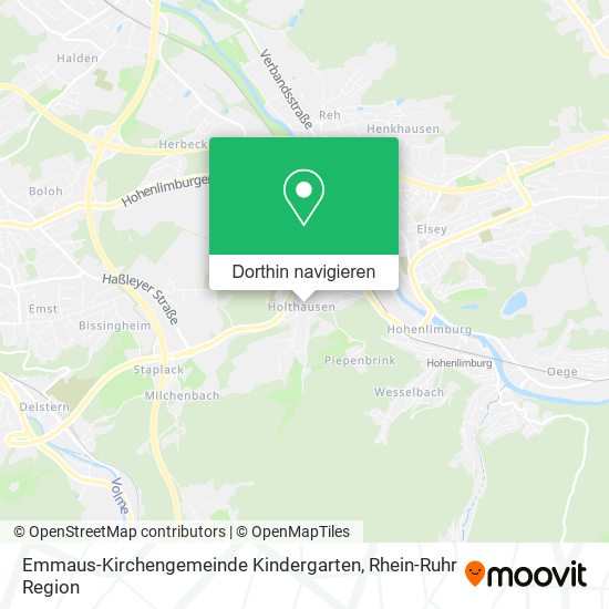 Emmaus-Kirchengemeinde Kindergarten Karte
