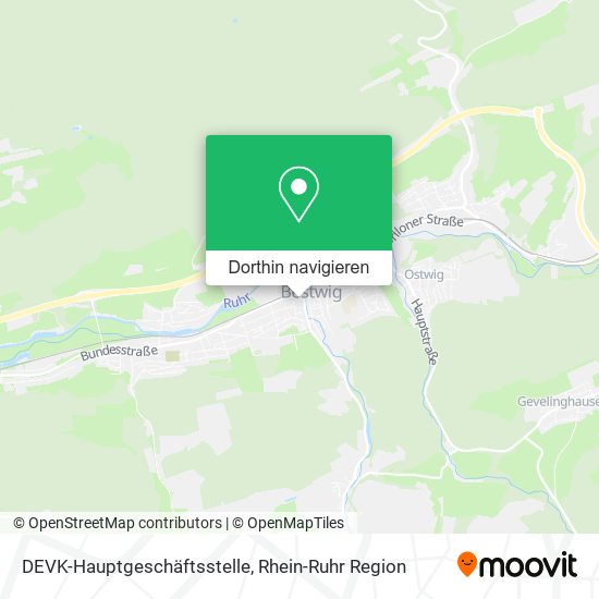 DEVK-Hauptgeschäftsstelle Karte