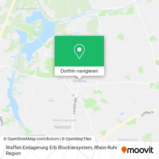Waffen Einlagerung Erb Blockiersystem Karte
