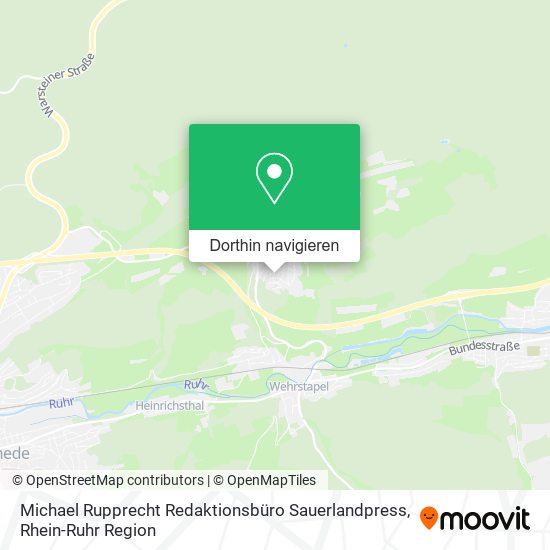 Michael Rupprecht Redaktionsbüro Sauerlandpress Karte