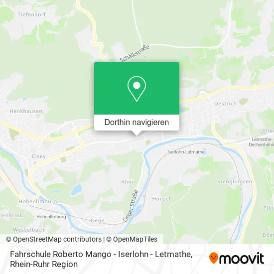 Fahrschule Roberto Mango - Iserlohn - Letmathe Karte