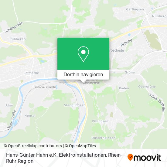 Hans-Günter Hahn e.K. Elektroinstallationen Karte
