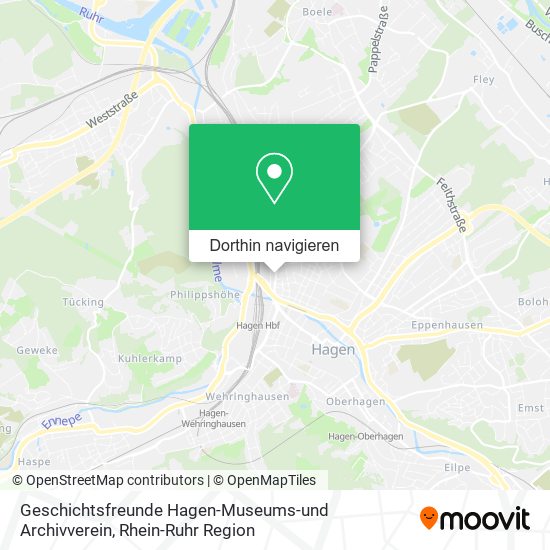 Geschichtsfreunde Hagen-Museums-und Archivverein Karte