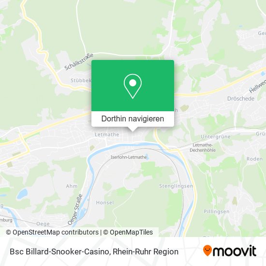 Bsc Billard-Snooker-Casino Karte