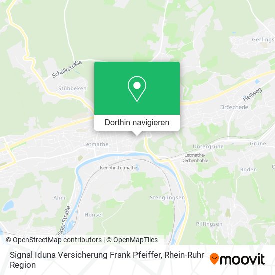 Signal Iduna Versicherung Frank Pfeiffer Karte