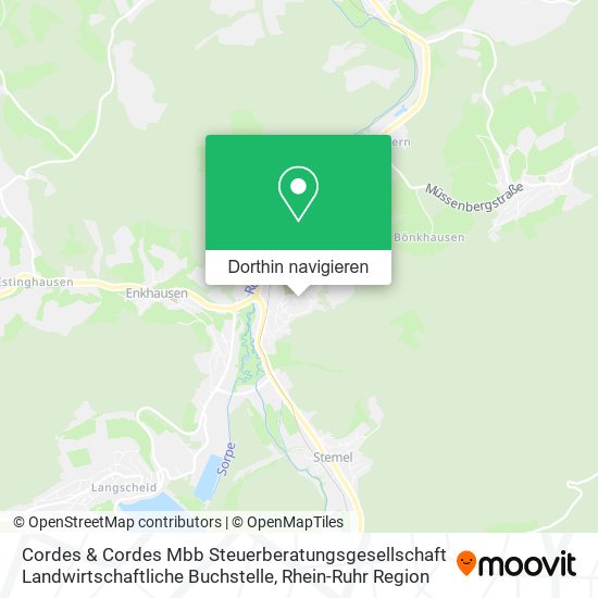 Cordes & Cordes Mbb Steuerberatungsgesellschaft Landwirtschaftliche Buchstelle Karte