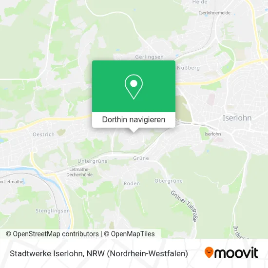 Stadtwerke Iserlohn Karte