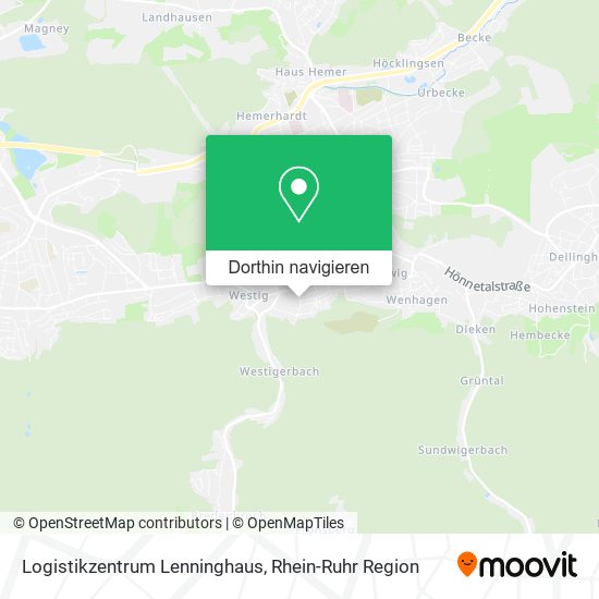Logistikzentrum Lenninghaus Karte