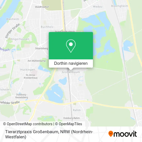 Tierarztpraxis Großenbaum Karte