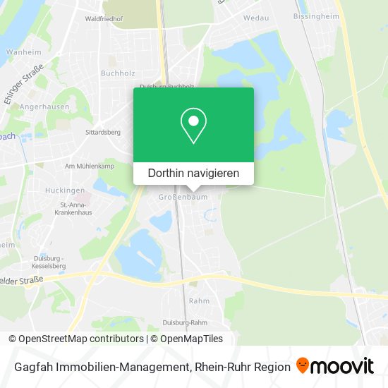 Gagfah Immobilien-Management Karte