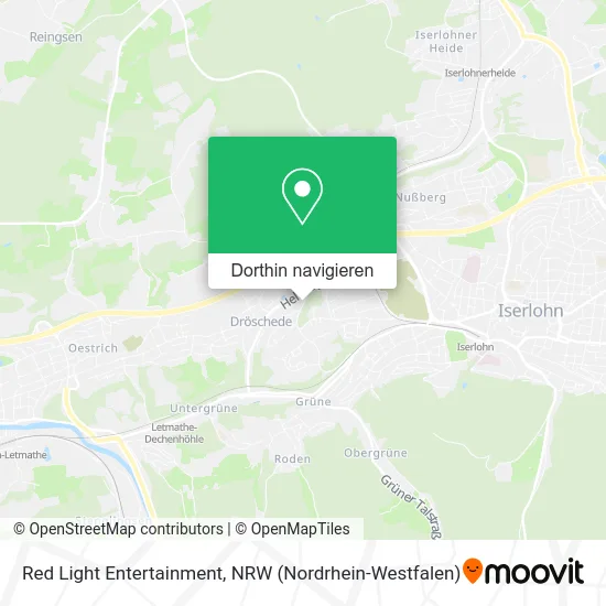 Red Light Entertainment Karte