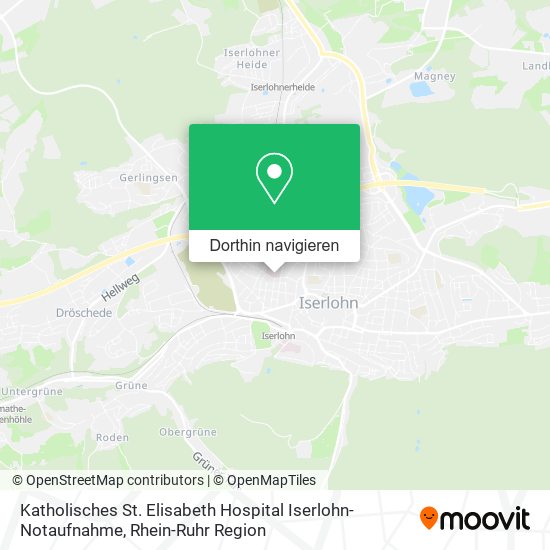 Katholisches St. Elisabeth Hospital Iserlohn-Notaufnahme Karte